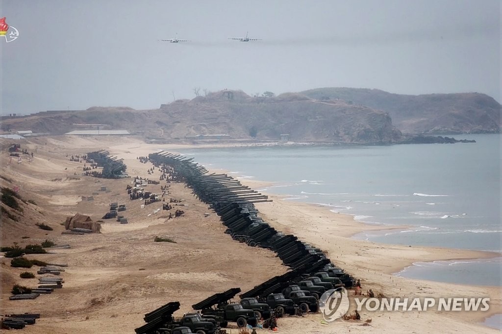 김정은이 지도한 인민군 합동타격훈련
