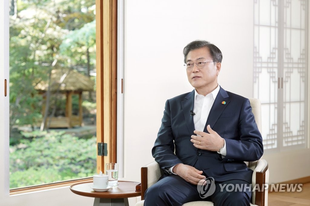 President Moon Jae-in in a file photo provided by Cheong Wa Dae (PHOTO NOT FOR SALE) (Yonhap)