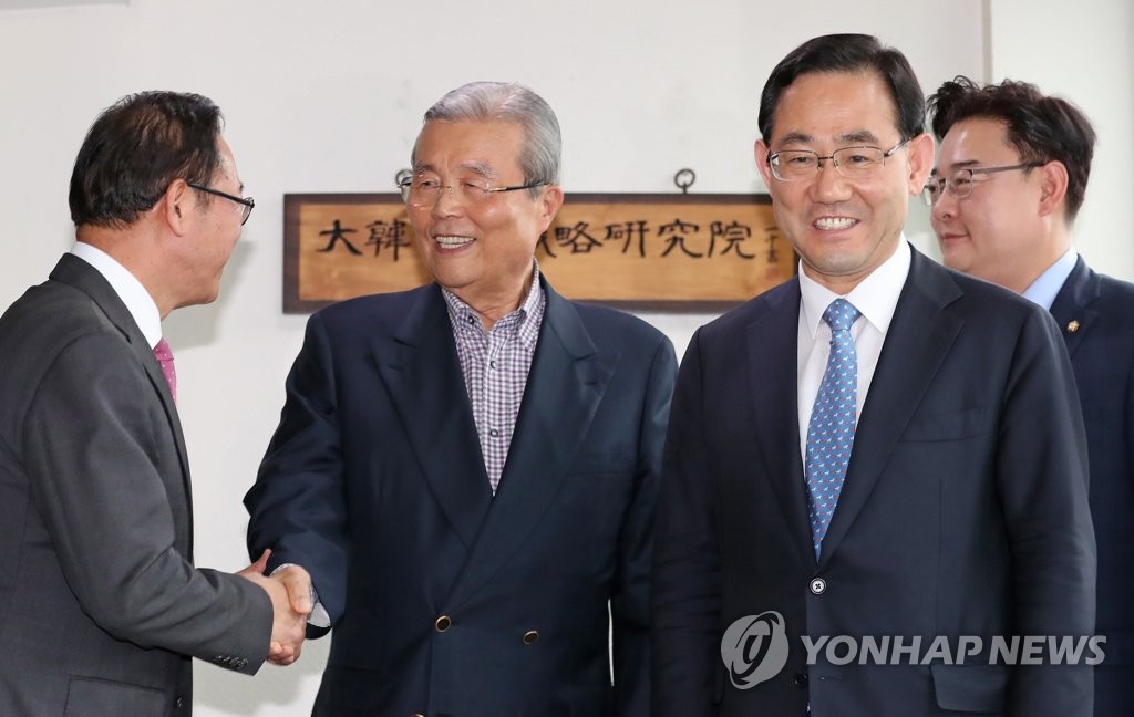 활짝 웃는 김종인-주호영