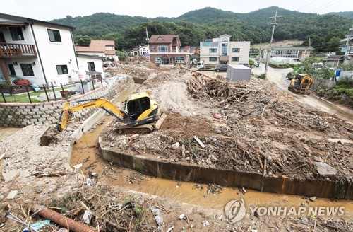 계속되는 복구작업