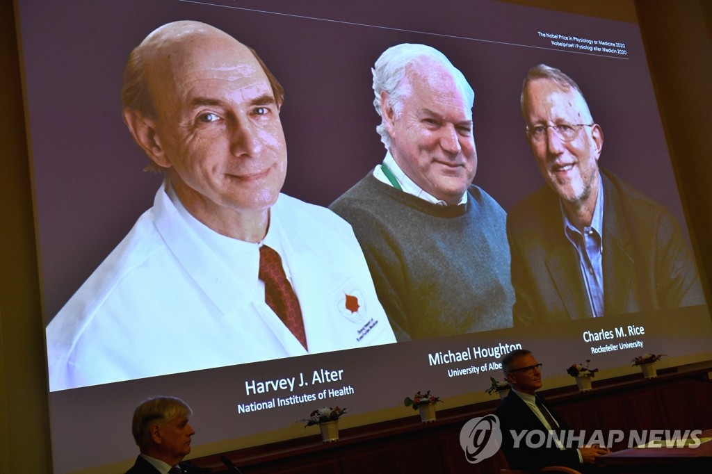 올해의 노벨생리의학상 공동수상자 3인