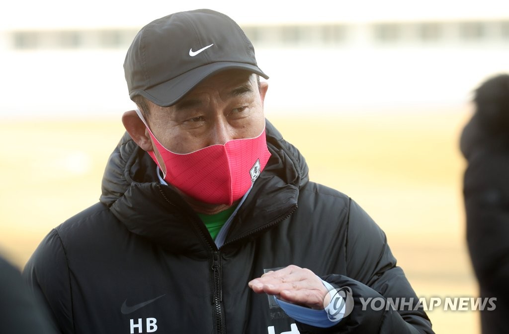 김학범 올림픽 축구대표팀 감독.