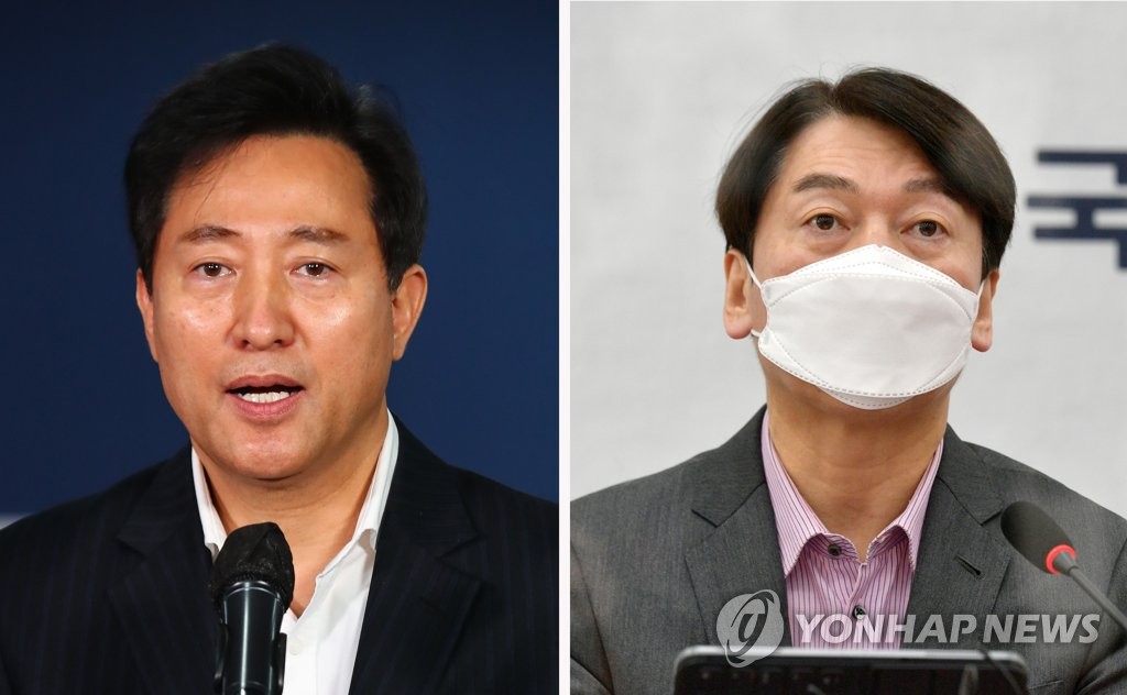 오세훈ㆍ안철수, 야권 단일화 최종 경선 대결