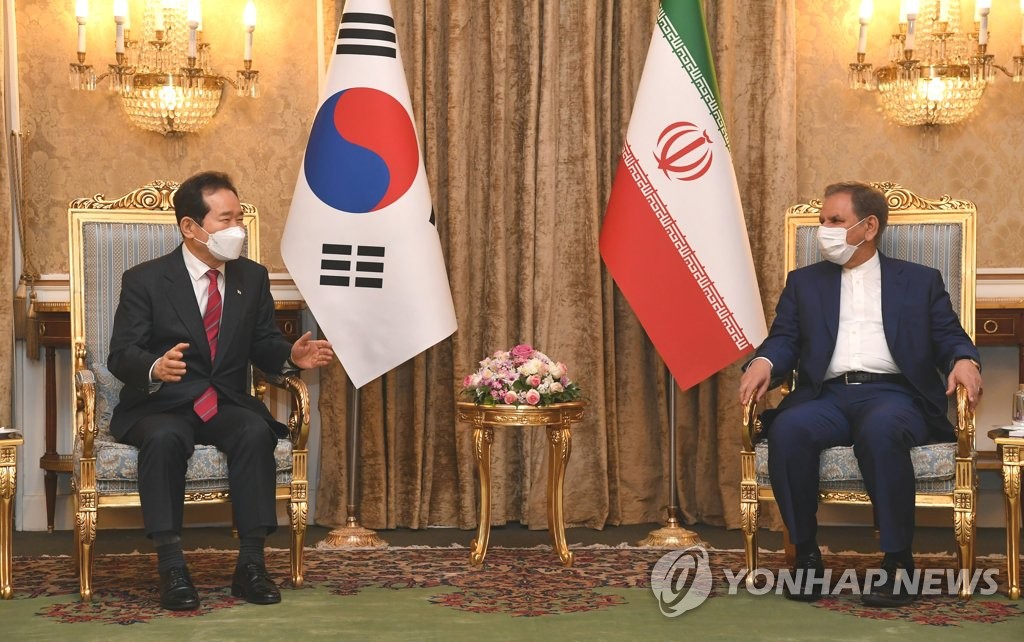 韓国首相 イラン副大統領と会談 韓国首相 イラン副大統領と会談