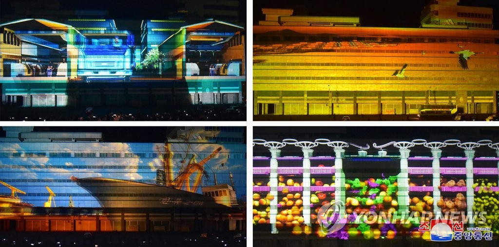 Lighting fest in N. Korea Lighting fest in N. Korea