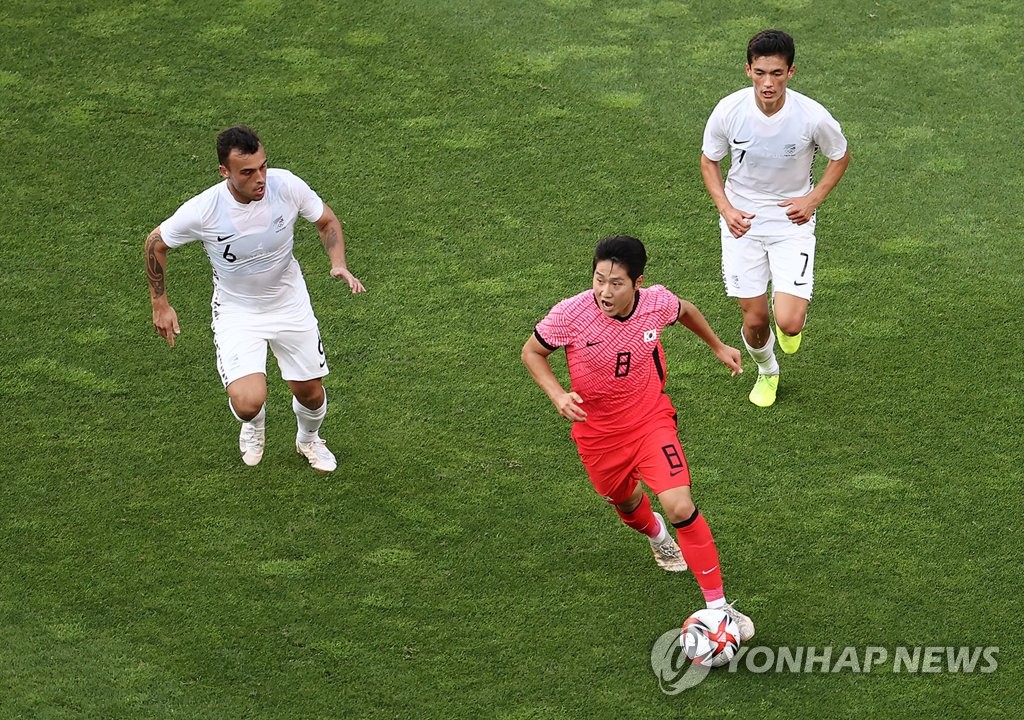 S Korea-New Zealand football match S Korea-New Zealand football match
