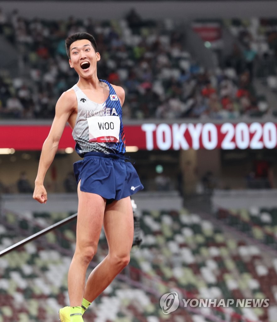 [올림픽] 우상혁, 한국신기록 2.35m도 성공
