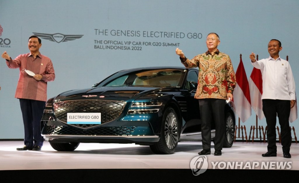 Genesis électrique au G20 en Indonésie Genesis électrique au G20 en Indonésie
