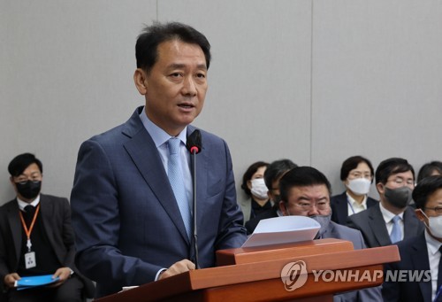 예산안 제안설명하는 이광재 국회 사무총장