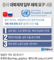 중러, 대북제재 완화案 안보리 회람…남북 철도도로사업도 포함(종합2보) - 2
