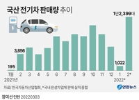 [그래픽] 국산 전기차 판매량 추이