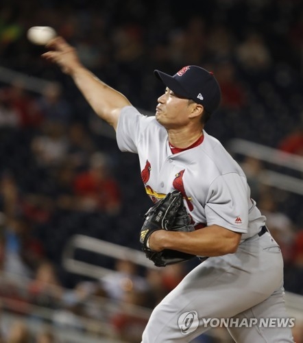 (LEAD) Cardinals closer Oh Seung-hwan gives up run for 3rd straight outing