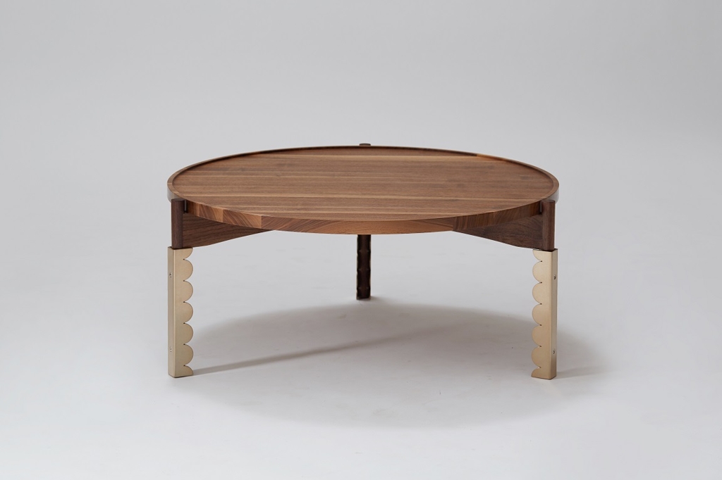 This image, provided by the Korea Craft & Design Foundation on Dec. 4, 2017, shows a wooden table by Choi Jun-woo. (Yonhap)