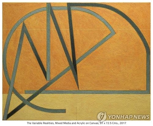 (Yonhap Interview) Indian artist completes his first work in Korea - 3
