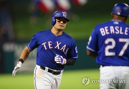 Rangers' Choo Shin-soo has hitting streak snapped, keeps on-base streak alive