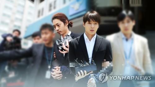 Singers Jung Joon-young, Choi Jong-hoon get prison terms in rape case