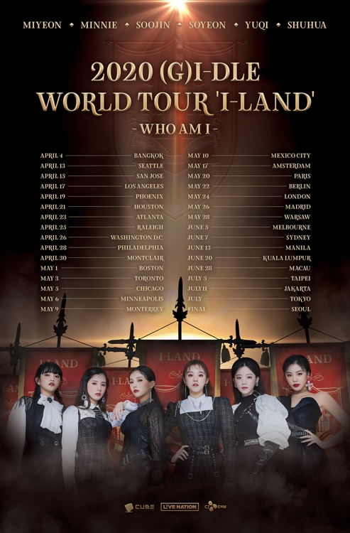 Girl group (G)I-dle to go on first world tour in April
