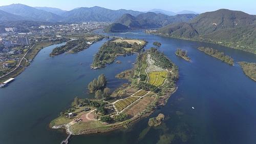 A bird's eve view of Jara Island in Gapyeong, Gyeonggi Province, provided by island officials. (PHOTO NOT FOR SALE)