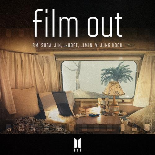 This image provided by Big Hit Music, shows the cover for BTS' Japanese single, "Film Out." (PHOTO NOT FOR SALE) (Yonhap)