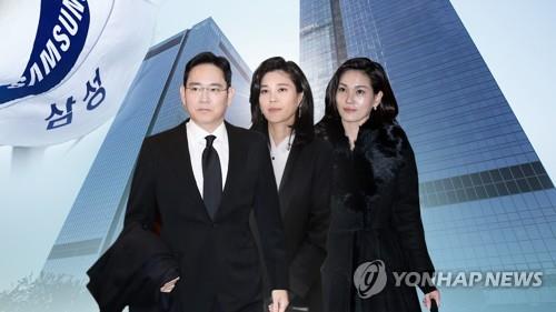 This composite image by Yonhap News TV shows the heirs of Samsung Group. From left are Samsung Electronics Vice Chairman Lee Jae-yong, Hotel Shilla CEO Lee Boo-jin and Samsung Welfare Foundation chief Lee Seo-hyun. (PHOTO NOT FOR SALE) (Yonhap) 