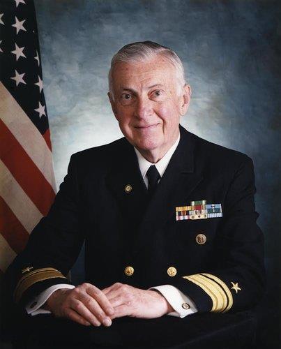 This photo, provided by the Ministry of Patriots and Veterans Affairs, shows retired Rear Adm. J. Robert Lunney. (PHOTO NOT FOR SALE) (Yonhap)
