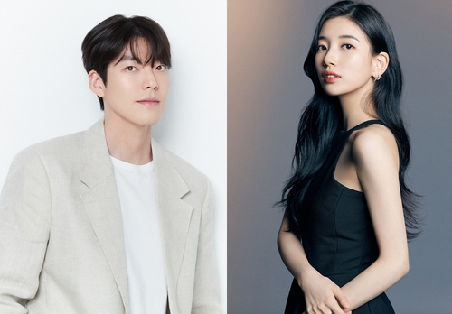 Kim Woo-bin (L) and Suzy (R) are seen in this composite photos provided by their respective agencies. (PHOTO NOT FOR SALE) (Yonhap)
