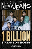 NewJeans hits 1 bln streams mark on Spotify with debut album