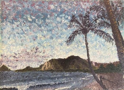 This photo provided by Joongang Ilbo shows Park Soo-keun's "Waikiki," currently on display as part of the "Korean Treasures from the Chester and Cameron Chang Collection" exhibition at the Los Angeles County Museum of Art. (PHOTO NOT FOR SALE) (Yonhap)