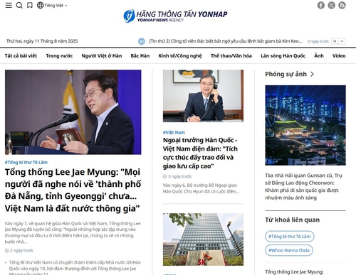 Yonhap News launches Vietnamese-language news service