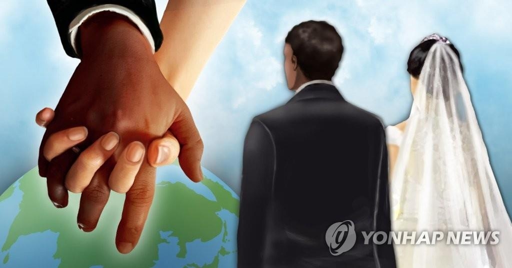 外国人との婚姻件数は昨年は小幅増となった＝（聯合ニュース）