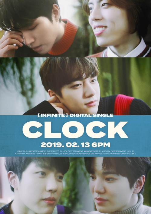 交流サイト（ＳＮＳ）に公開されたＩＮＦＩＮＩＴＥの新曲「ＣＬＯＣＫ」のティーザーイメージ（所属事務所提供）＝（聯合ニュース）