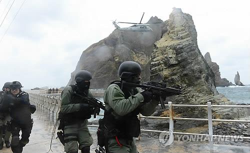 独島防衛訓練　日本の出方見極め２８日以降に実施か＝韓国