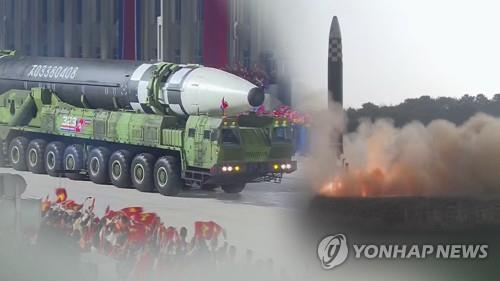 北朝鮮のミサイル＝（聯合ニュースＴＶ）