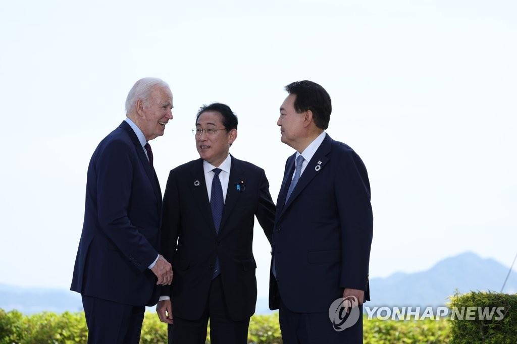 韓米日首脳が会談　韓国大統領室「３カ国連携、新たなレベルへ」