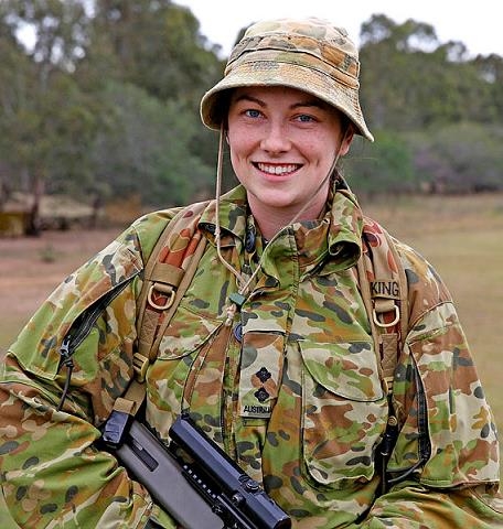 호주 여군의 모습[출처: 호주 국방부 홈페이지]