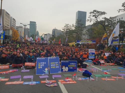 한국노총 "탄력근로제 확대는 노동개악…저지 총력투쟁"(종합2보)