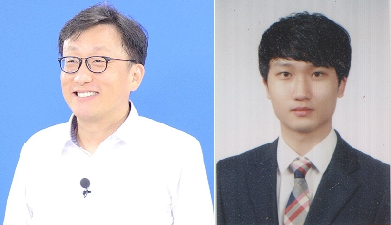 포스텍 생명과학과 김상욱 교수(왼쪽)와 김동효 박사과정 