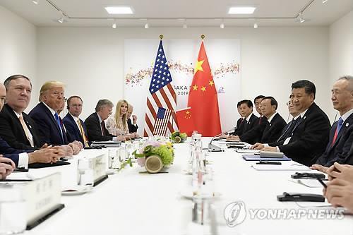 트럼프 미 대통령과 시진핑 중국 국가주석의 오사카 담판 