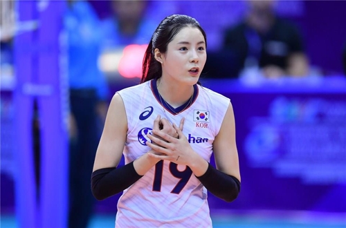 Đội bóng chuyền nữ Hàn Quốc Setter Idayoung