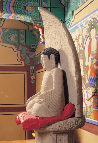 의성 고운사 석조여래좌상