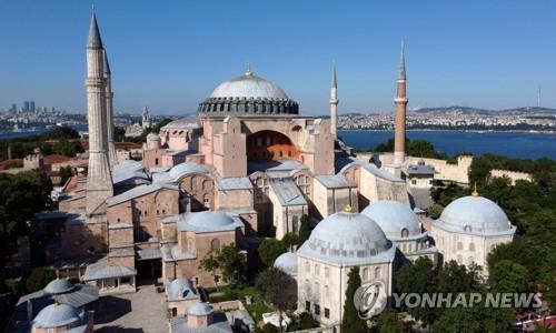 터키 최대 관광명소인 성소피아 박물관 전경