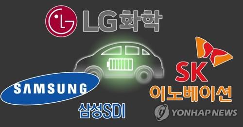 LG화학ㆍ삼성SDIㆍSK이노베이션 국내 배터리 3사 (PG)[연합뉴스 일러스트]