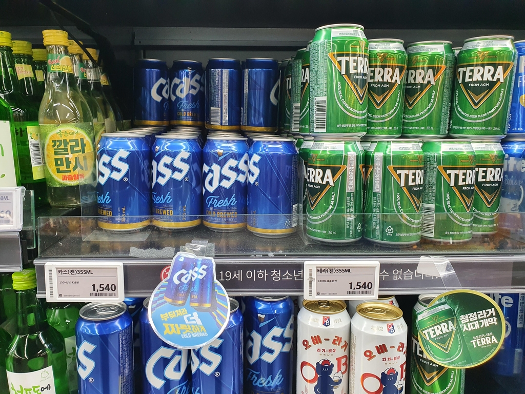 치열한 가정용 맥주 1·2위 경쟁