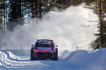 Hyundai Motors World Rally Team placed 1st and 3rd in the WRC Finland Arctic Rally