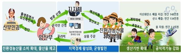 임산부 대상 친환경 농산물 지원