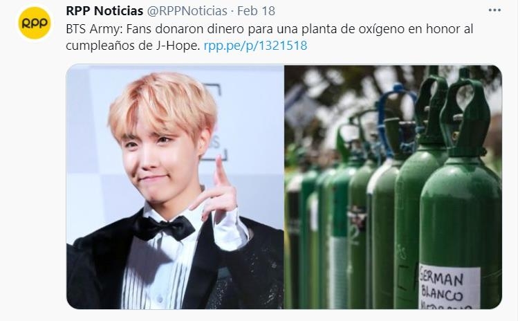 페루 BTS 팬들의 선행 보도한 현지 언론