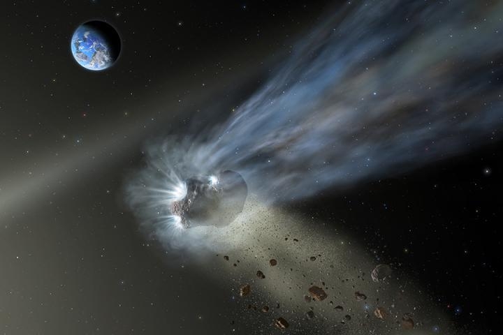 Comet’Catalina’ dust tail confirms’life element’ carbon