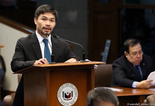 필리핀의 복싱 영웅 매니 파키아오 상원의원