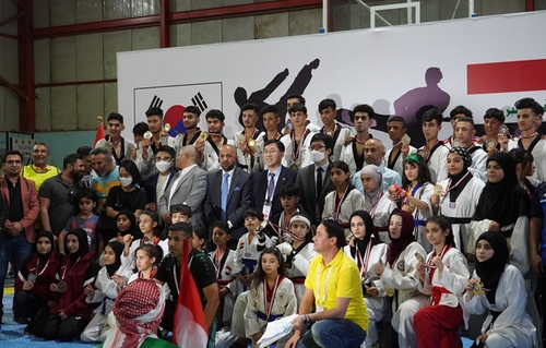 이라크서 첫 한국대사배 태권도 대회