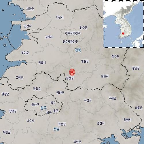 전북 순창서 규모 2.1 지진…소방본부 "피해 신고 없어"(종합)